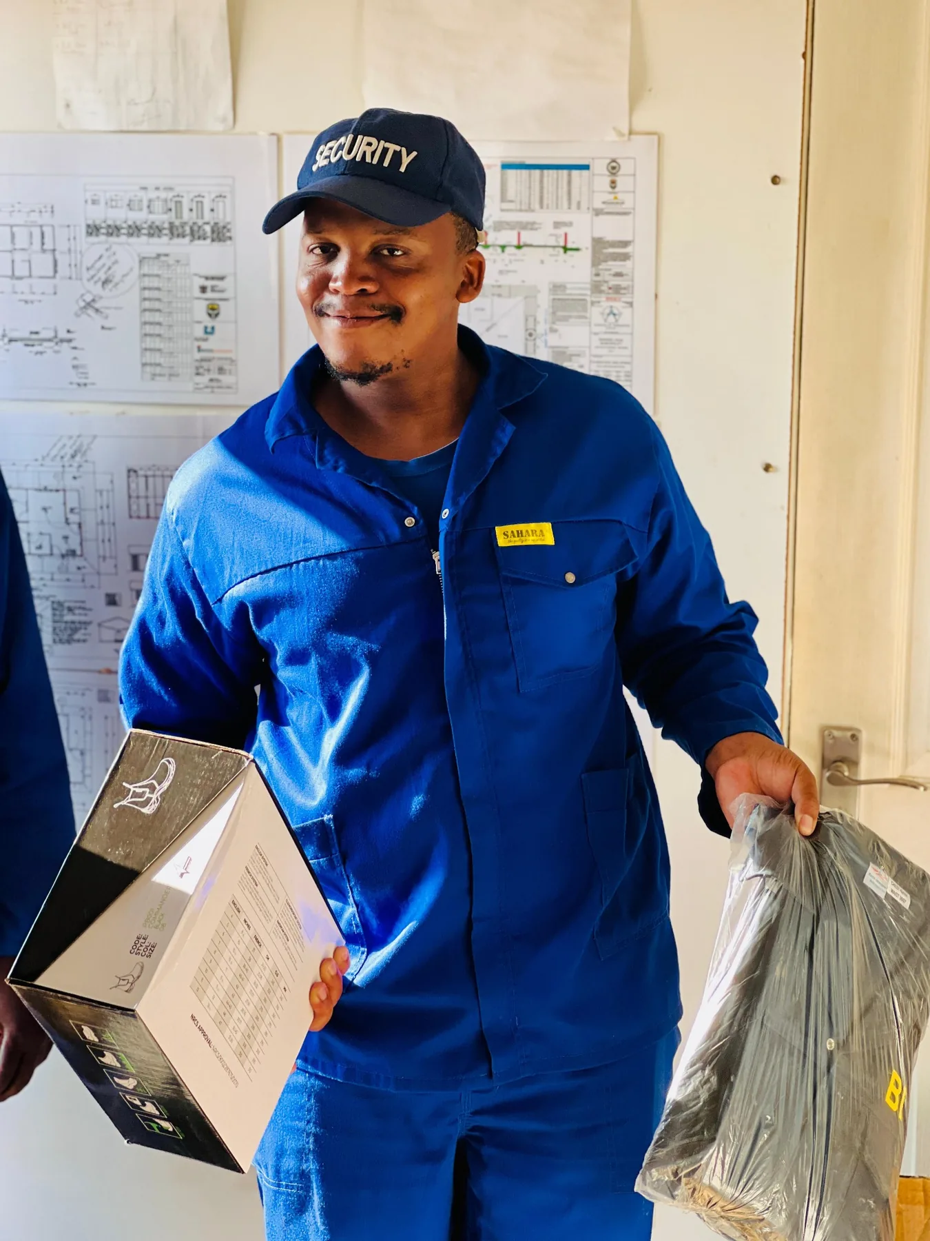 Beyond Build worker receiving PPE